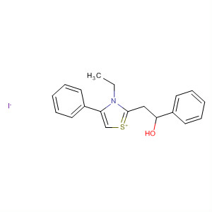 75571-76-5  Thiazolium, 3-ethyl-2-(2-hydroxy-2-phenylethyl)-4-phenyl-, iodide