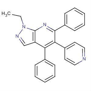 755755-21-6  1H-Pyrazolo[3,4-b]pyridine, 1-ethyl-4,6-diphenyl-5-(4-pyridinyl)-
