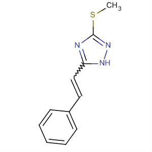 75614-62-9  1H-1,2,4-Triazole, 3-(methylthio)-5-(2-phenylethenyl)-