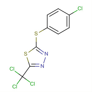 75619-64-6  1,3,4-Thiadiazole, 2-[(4-chlorophenyl)thio]-5-(trichloromethyl)-