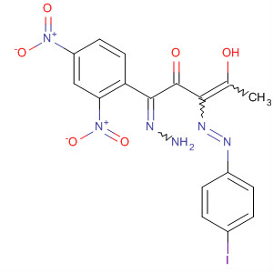 756528-31-1  3-Penten-2-one, 4-hydroxy-3-[(4-iodophenyl)azo]-,(2,4-dinitrophenyl)hydrazone