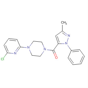 756751-51-6  Piperazine,1-(6-chloro-2-pyridinyl)-4-[(3-methyl-1-phenyl-1H-pyrazol-5-yl)carbonyl]-