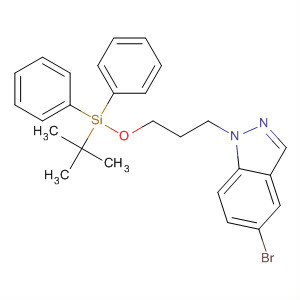 756839-36-8  1H-Indazole, 5-bromo-1-[3-[[(1,1-dimethylethyl)diphenylsilyl]oxy]propyl]-