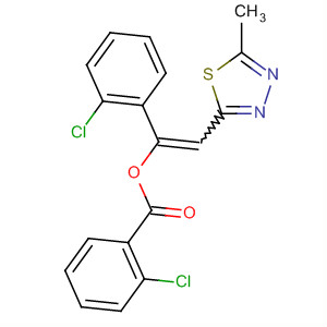 757231-18-8  Benzoic acid, 2-chloro-,1-(2-chlorophenyl)-2-(5-methyl-1,3,4-thiadiazol-2-yl)ethenyl ester