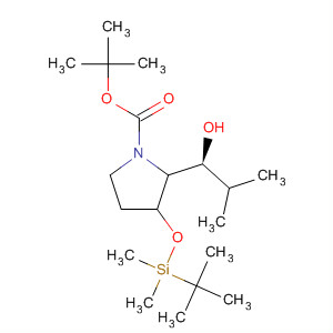 757247-88-4  1-Pyrrolidinecarboxylic acid,3-[[(1,1-dimethylethyl)dimethylsilyl]oxy]-2-[(1S)-1-hydroxy-2-methylpropyl]-, 1,1-dimethylethyl ester, (2R,3R)-