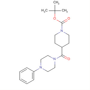 757949-43-2  1-Piperidinecarboxylic acid, 4-[(4-phenyl-1-piperazinyl)carbonyl]-,1,1-dimethylethyl ester
