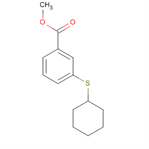 757958-34-2  Benzoic acid, 3-(cyclohexylthio)-, methyl ester