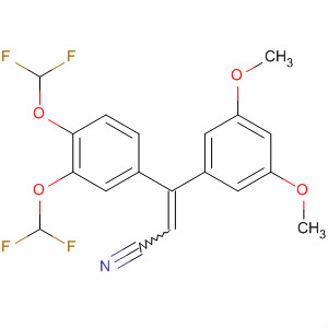 757962-26-8  2-Propenenitrile,3-[3,4-bis(difluoromethoxy)phenyl]-3-(3,5-dimethoxyphenyl)-