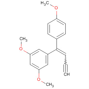 757962-93-9  Benzene, 1,3-dimethoxy-5-[1-(4-methoxyphenyl)-1-buten-3-ynyl]-