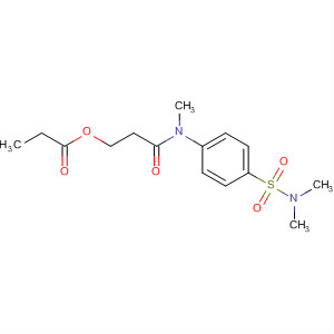 75852-07-2  Propanamide,N-[4-[(dimethylamino)sulfonyl]phenyl]-N-methyl-3-(1-oxopropoxy)-