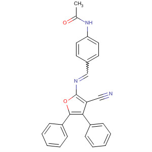 75861-47-1  Acetamide, N-[4-[[(3-cyano-4,5-diphenyl-2-furanyl)imino]methyl]phenyl]-