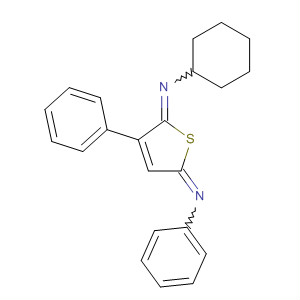 75872-44-5  Benzenamine, N-[5-(cyclohexylimino)-4-phenyl-2(5H)-thienylidene]-