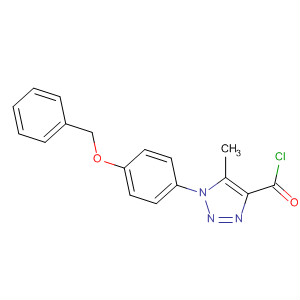 75889-90-6  1H-1,2,3-Triazole-4-carbonyl chloride,5-methyl-1-[4-(phenylmethoxy)phenyl]-