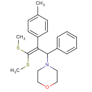 75958-67-7  Morpholine,4-[2-(4-methylphenyl)-3,3-bis(methylthio)-1-phenyl-2-propenyl]-
