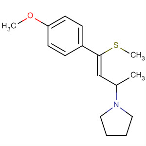 75958-71-3  Pyrrolidine,1-[3-(4-methoxyphenyl)-1-methyl-3-(methylthio)-2-propenyl]-, (Z)-
