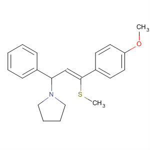 75958-72-4  Pyrrolidine,1-[3-(4-methoxyphenyl)-3-(methylthio)-1-phenyl-2-propenyl]-, (Z)-
