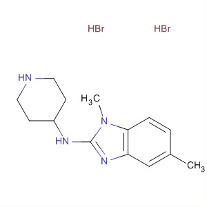 75970-48-8  1H-Benzimidazol-2-amine, 1,5-dimethyl-N-4-piperidinyl-,dihydrobromide