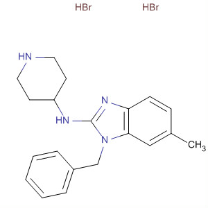 75970-71-7  1H-Benzimidazol-2-amine, 6-methyl-1-(phenylmethyl)-N-4-piperidinyl-,dihydrobromide