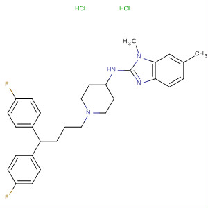 75970-89-7  1H-Benzimidazol-2-amine,N-[1-[4,4-bis(4-fluorophenyl)butyl]-4-piperidinyl]-1,6-dimethyl-,dihydrochloride