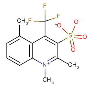 76068-44-5  Quinolinium, 1,2-dimethyl-4-(trifluoromethyl)-, methyl sulfate 76068-44-5  Quinolinium, 1,2-dimethyl-4-(trifluoromethyl)-, methyl sulfate