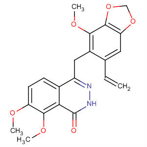 76110-83-3  1(2H)-Phthalazinone,4-[(6-ethenyl-4-methoxy-1,3-benzodioxol-5-yl)methyl]-7,8-dimethoxy-