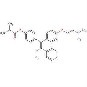 76117-92-5  Propanoic acid, 2-methyl-,4-[1-[4-[2-(dimethylamino)ethoxy]phenyl]-2-phenyl-1-butenyl]phenylester, (Z)-