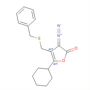 761442-52-8  2(3H)-Furanone,3-diazodihydro-5-phenyl-4-[[(phenylmethyl)thio]methyl]-, (4R,5R)-rel-