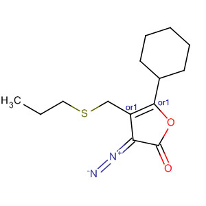 761442-53-9  2(3H)-Furanone, 3-diazodihydro-5-phenyl-4-[(propylthio)methyl]-,(4R,5R)-rel-