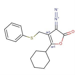 761442-78-8  2(3H)-Furanone, 3-diazodihydro-5-phenyl-4-[(phenylthio)methyl]-,(4R,5R)-rel-