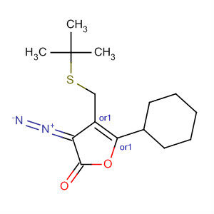 761442-79-9  2(3H)-Furanone,3-diazo-4-[[(1,1-dimethylethyl)thio]methyl]dihydro-5-phenyl-,(4R,5R)-rel-