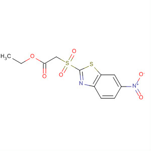 76151-70-7  Acetic acid, [(6-nitro-2-benzothiazolyl)sulfonyl]-, ethyl ester
