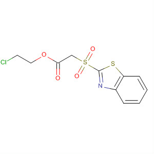 76151-71-8  Acetic acid, (2-benzothiazolylsulfonyl)-, 2-chloroethyl ester