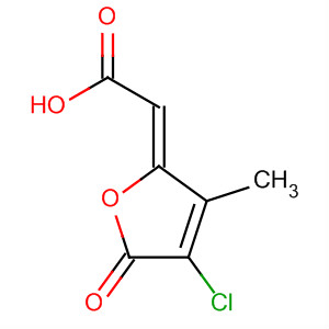 76193-22-1  Acetic acid, (4-chloro-3-methyl-5-oxo-2(5H)-furanylidene)-, (Z)-