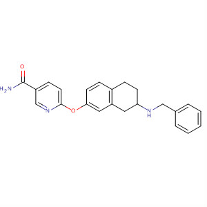 762173-61-5  3-Pyridinecarboxamide,6-[[5,6,7,8-tetrahydro-7-[(phenylmethyl)amino]-2-naphthalenyl]oxy]-