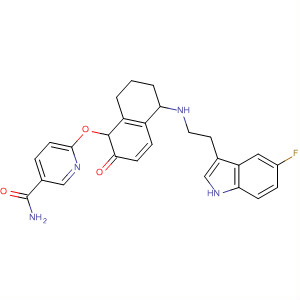 762174-01-6  3-Pyridinecarboxamide,6-[[5-[[2-(5-fluoro-1H-indol-3-yl)ethyl]amino]-5,6,7,8-tetrahydro-2-naphthalenyl]oxy]-