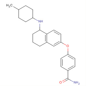 762175-24-6  Benzamide,4-[[5,6,7,8-tetrahydro-5-[(4-methylcyclohexyl)amino]-2-naphthalenyl]oxy]-