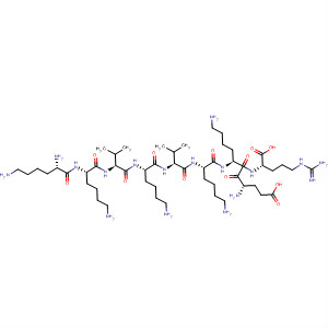 762273-67-6  L-Arginine, L-lysyl-L-lysyl-L-valyl-L-lysyl-L-valyl-L-lysyl-L-a-glutamyl-L-lysyl-