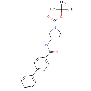 762285-90-5  1-Pyrrolidinecarboxylic acid, 3-[([1,1'-biphenyl]-4-ylcarbonyl)amino]-,1,1-dimethylethyl ester