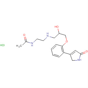 76292-49-4  Acetamide,N-[2-[[3-[2-(2,5-dihydro-5-oxo-1H-pyrrol-3-yl)phenoxy]-2-hydroxypropyl]amino]ethyl]-, monohydrochloride