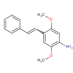 76302-62-0  Benzenamine, 2,5-dimethoxy-4-(2-phenylethenyl)-