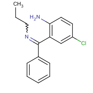 76303-52-1  Benzenamine, 4-chloro-2-[phenyl(propylimino)methyl]-