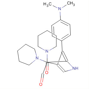 76304-36-4  Piperidine,1,1'-[[3-[4-(dimethylamino)phenyl]-1H-pyrrole-2,4-diyl]dicarbonyl]bis-
