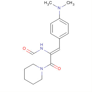 76304-64-8  Piperidine,1-[3-[4-(dimethylamino)phenyl]-2-(formylamino)-1-oxo-2-propenyl]-, (Z)-