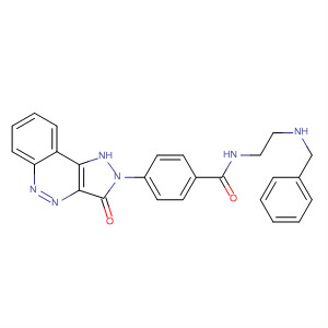 763144-91-8  Benzamide,4-(1,3-dihydro-3-oxo-2H-pyrazolo[4,3-c]cinnolin-2-yl)-N-[2-[(phenylmethyl)amino]ethyl]-