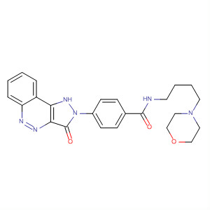 763145-45-5  Benzamide,4-(1,3-dihydro-3-oxo-2H-pyrazolo[4,3-c]cinnolin-2-yl)-N-[4-(4-morpholinyl)butyl]-