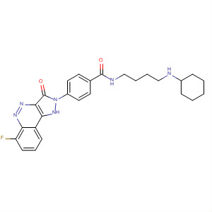 763146-29-8  Benzamide,N-[4-(cyclohexylamino)butyl]-4-(6-fluoro-1,3-dihydro-3-oxo-2H-pyrazolo[4,3-c]cinnolin-2-yl)-