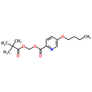 66933-09-3  [(2,2-dimethylpropanoyl)oxy]methyl 5-butoxypyridine-2-carboxylate