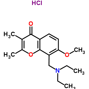 67195-55-5  8-[(diethylamino)methyl]-7-methoxy-2,3-dimethyl-4H-chromen-4-one hydrochloride