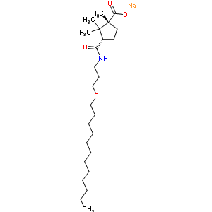 67814-71-5  sodium (1R,3S)-3-{[3-(dodecyloxy)propyl]carbamoyl}-1,2,2-trimethylcyclopentanecarboxylate