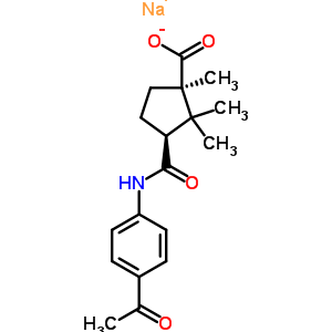 67814-72-6  sodium (1R,3S)-3-[(4-acetylphenyl)carbamoyl]-1,2,2-trimethylcyclopentanecarboxylate